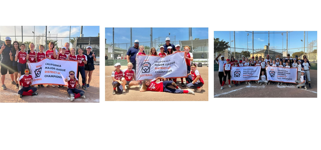 2023 Season Softball Championship Banners