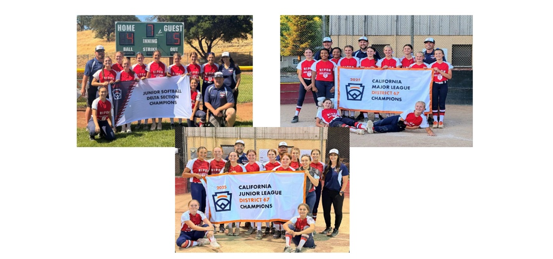 2025 Season Softball Championship Banners